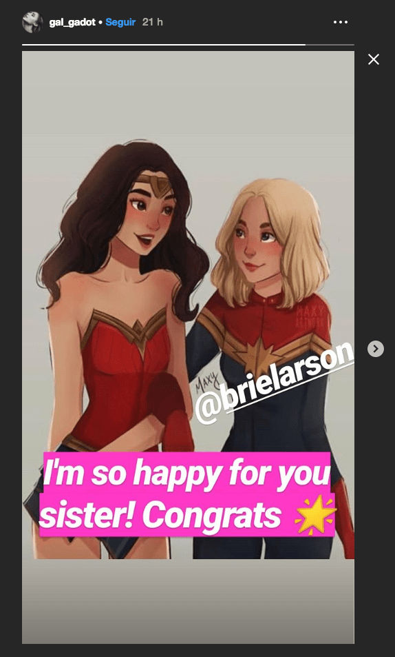 Gal Gadot e Brie Larson Gal Gadot e Brie Larson