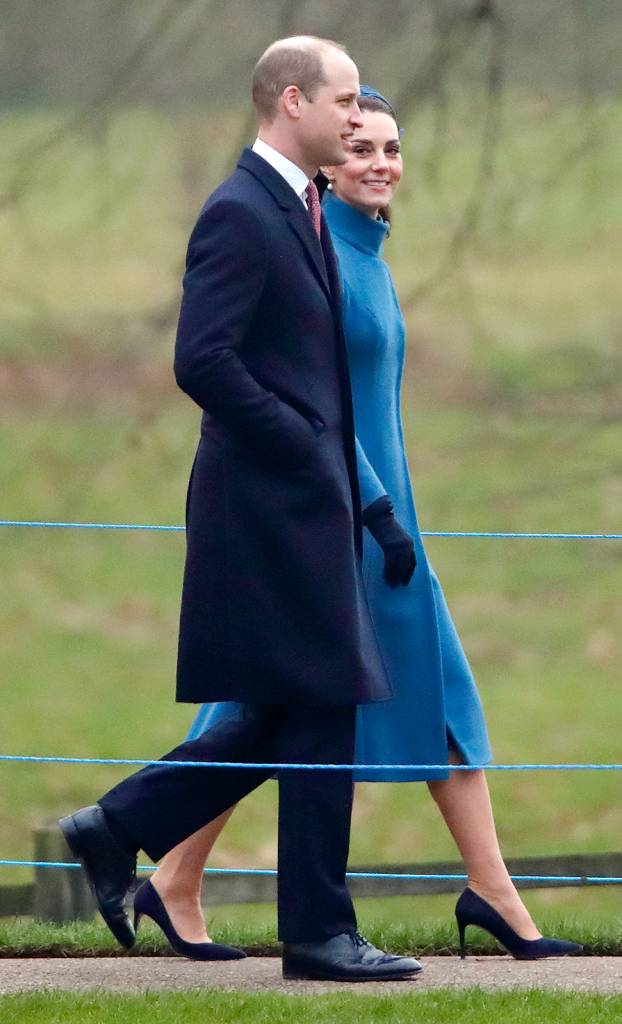 The Royal Family Attend Church At Sandringham