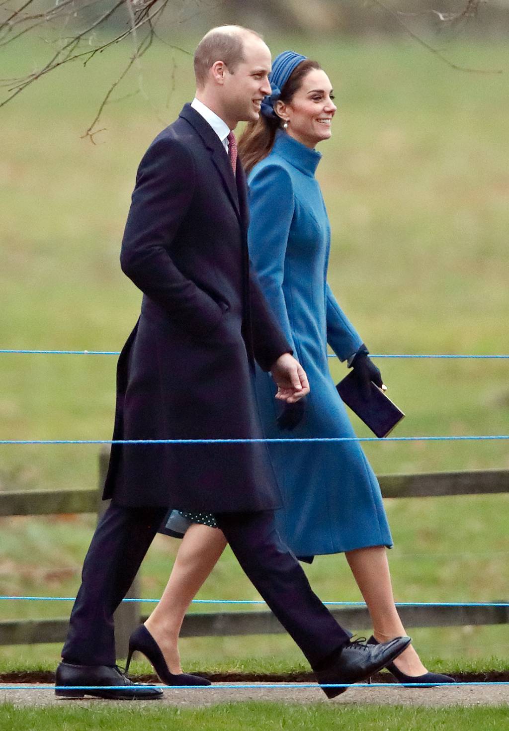 Kate Middleton e Príncipe William The Royal Family Attend Church At Sandringham