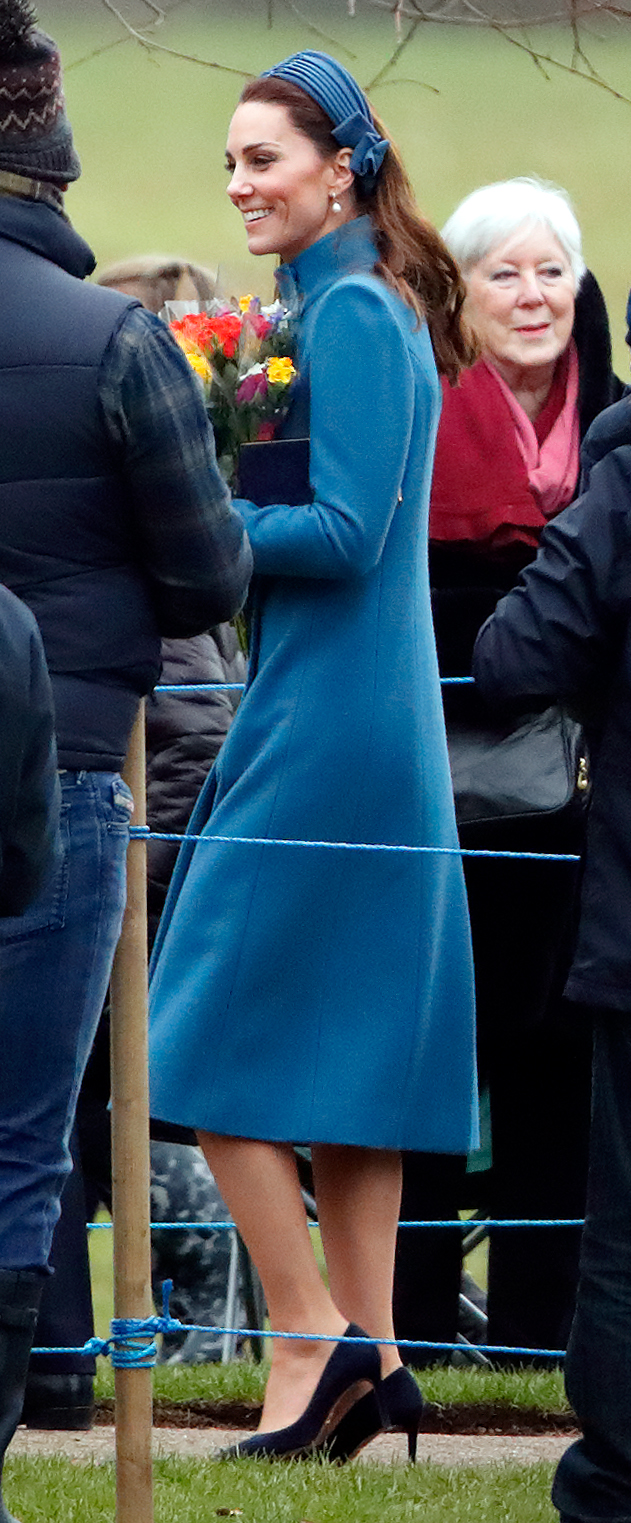 Kate Middleton The Royal Family Attend Church At Sandringham