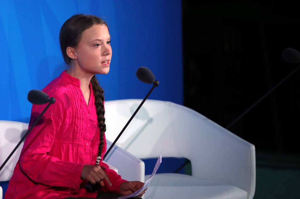 Greta Thunberg World Leaders Gather For United Nations Climate Summit