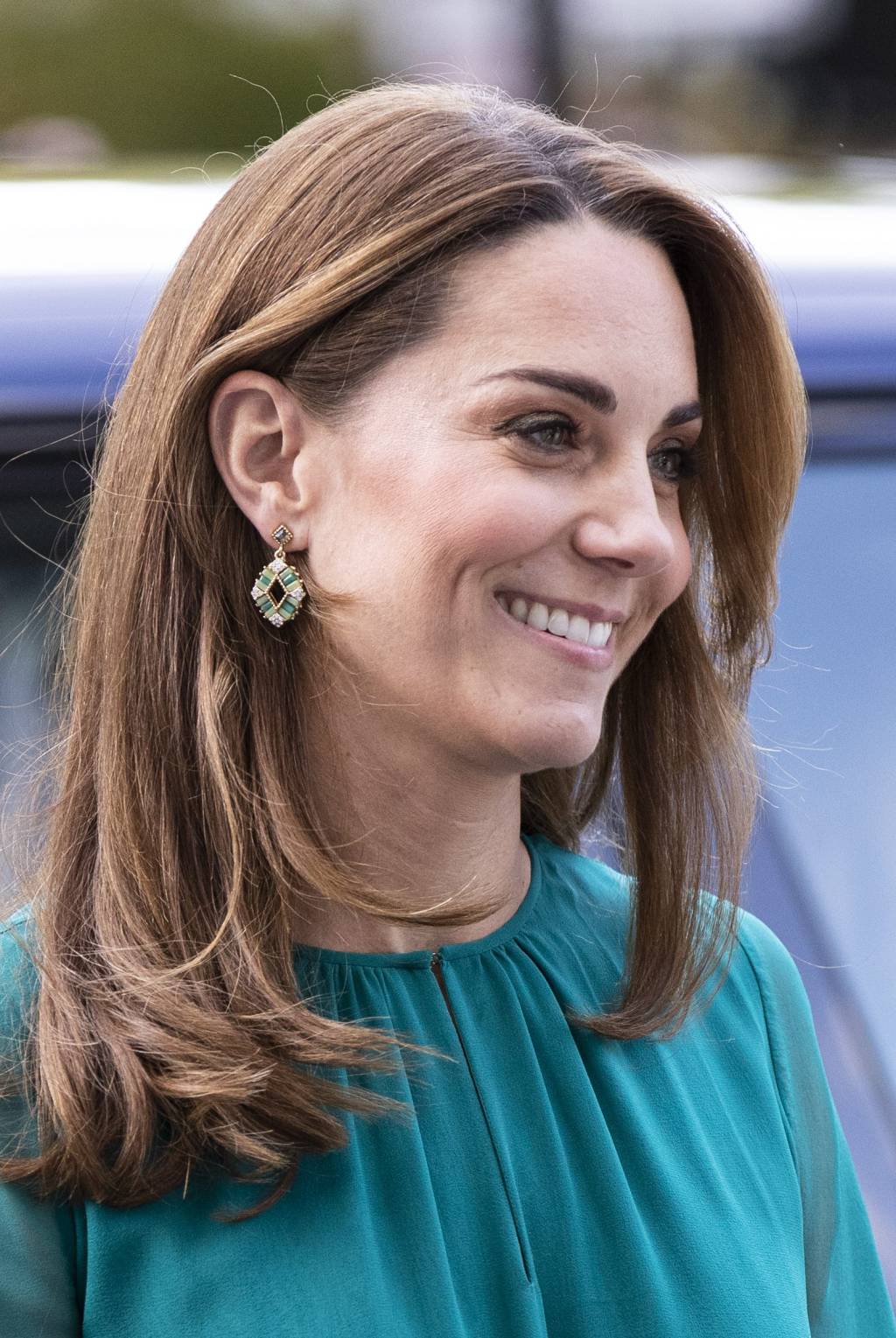 Kate Middleton Vestido Verde Azulado Kate Middleton Vestido Verde Azulado