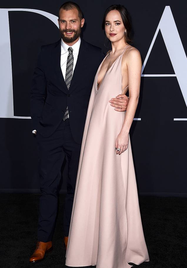 <strong>Jamie Dornan</strong> e <strong>Dakota Johnson</strong> em Los Angeles. <strong>Jamie Dornan</strong> e <strong>Dakota Johnson</strong> em Los Angeles.