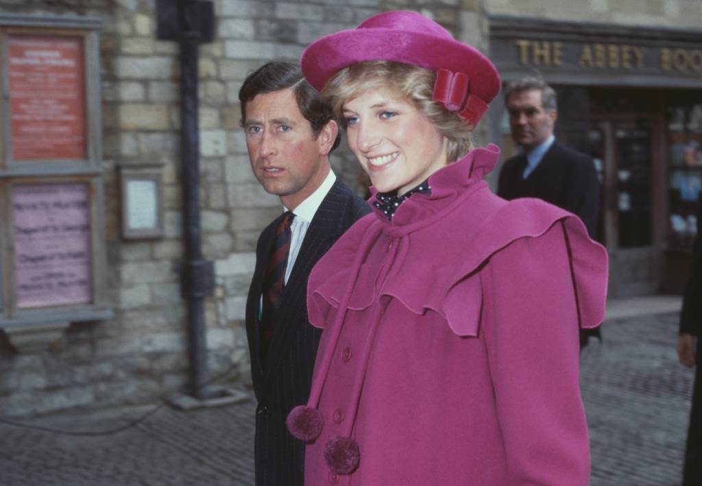 Royal Couple At Westminster Abbey Prince Charles and the Princess of Wales (1961 - 1997, later Diana, Princess of Wales) at Westminster Abbey, London, for a centenary service for the Royal College Of Music, 28th February 1982. (Photo by Fox Photos/Hulton Archive/Getty Images)