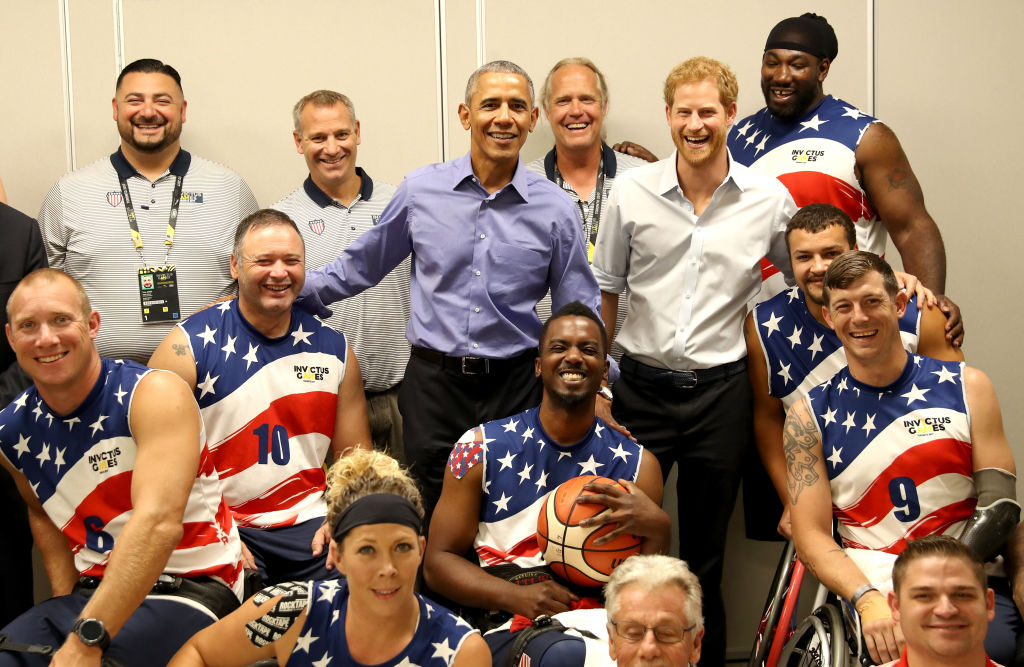 Principe Harry e Barack Obama nos Invictus Games Toronto