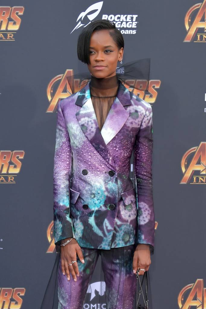 Letitia Wright na pré-estreia de “Vingadores: Guerra Infinita” Letitia Wright na pré-estreia de “Vingadores: Guerra Infinita”