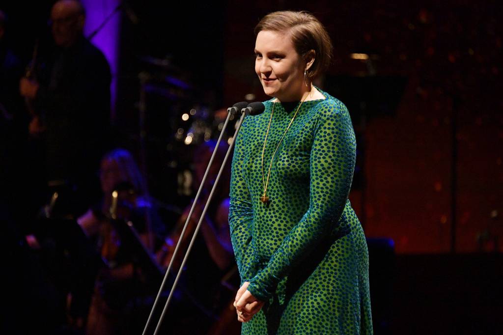 Lena Dunham Lincoln Center’s American Songbook Gala – Inside