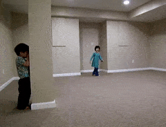 GIF de se esconder gif-esconde