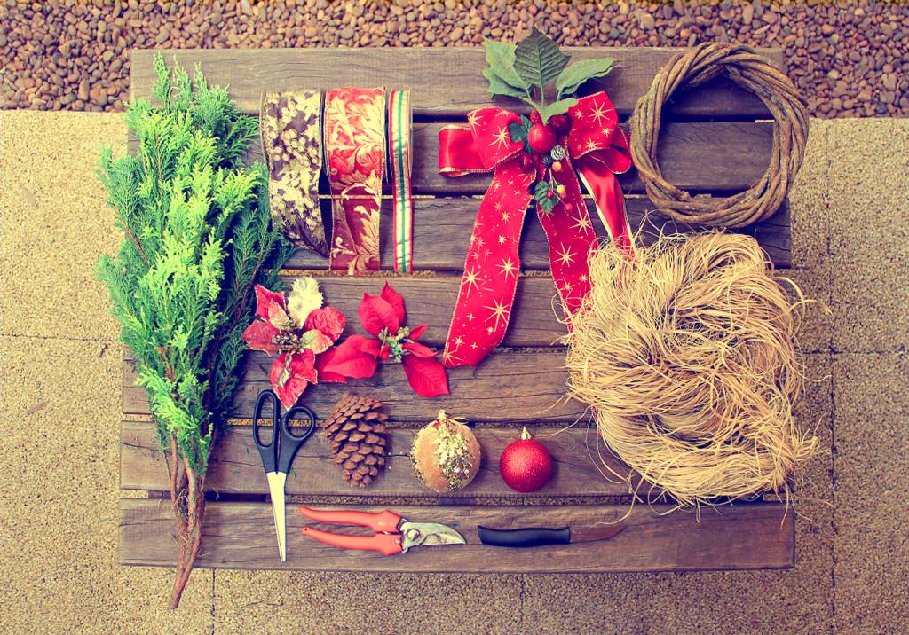 Faça sua própria guirlanda de Natal