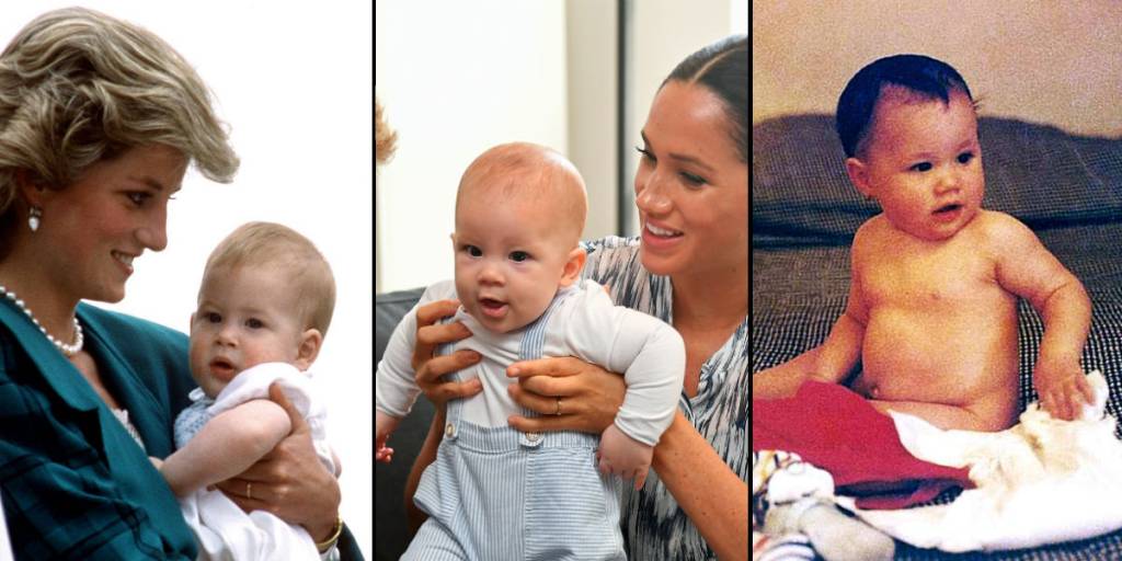 Principe Harry e Archie e Meghan Markle Lado a Lado Principe Harry e Archie e Meghan Markle Lado a Lado