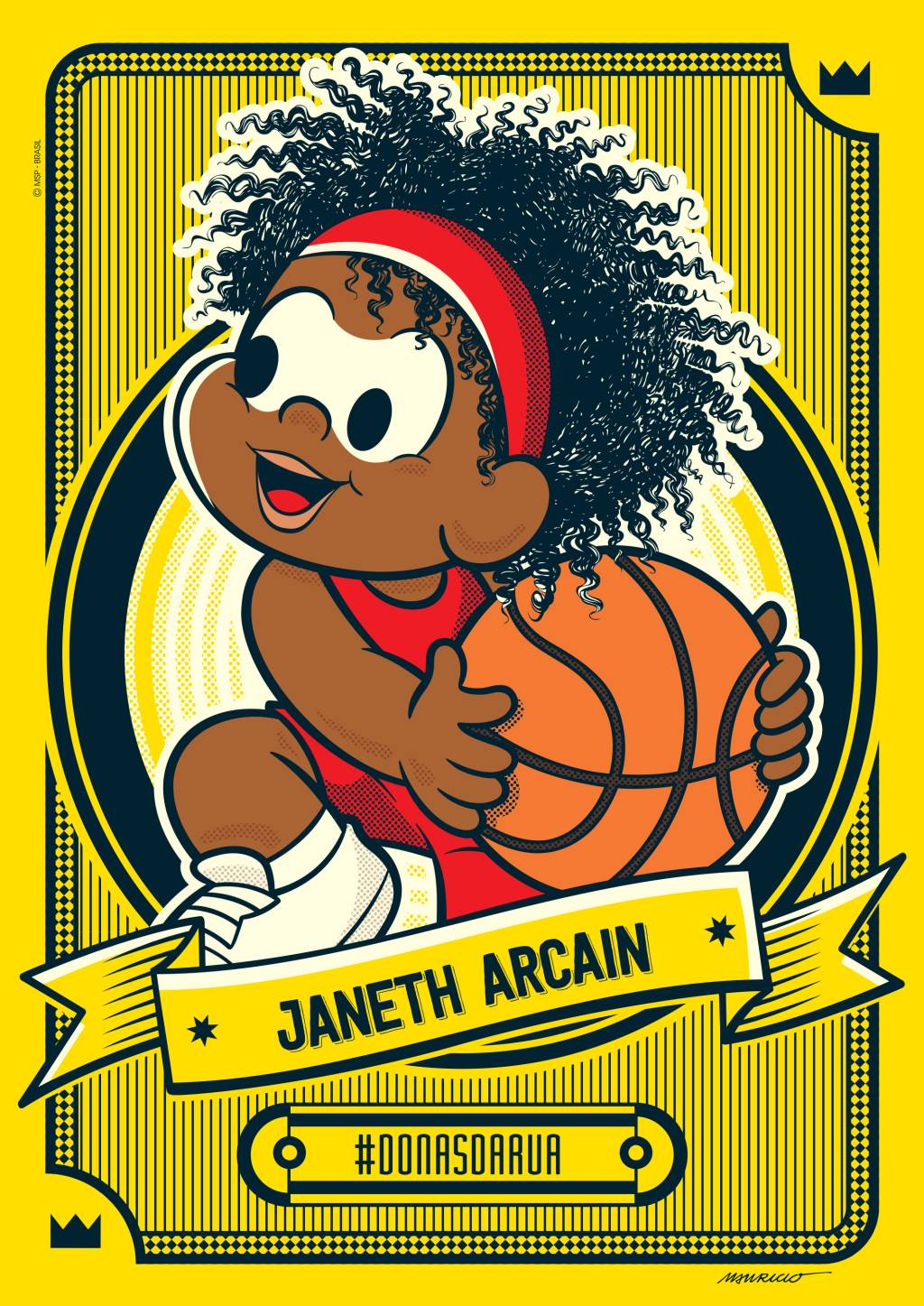 “Donas do Bairro”, da Turma da Mônica, homenageia Janeth Arcain “Donas do Bairro”, da Turma da Mônica, homenageia Janeth Arcain