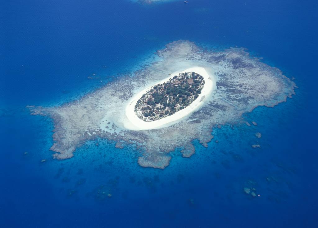 Aerial view of Fiji