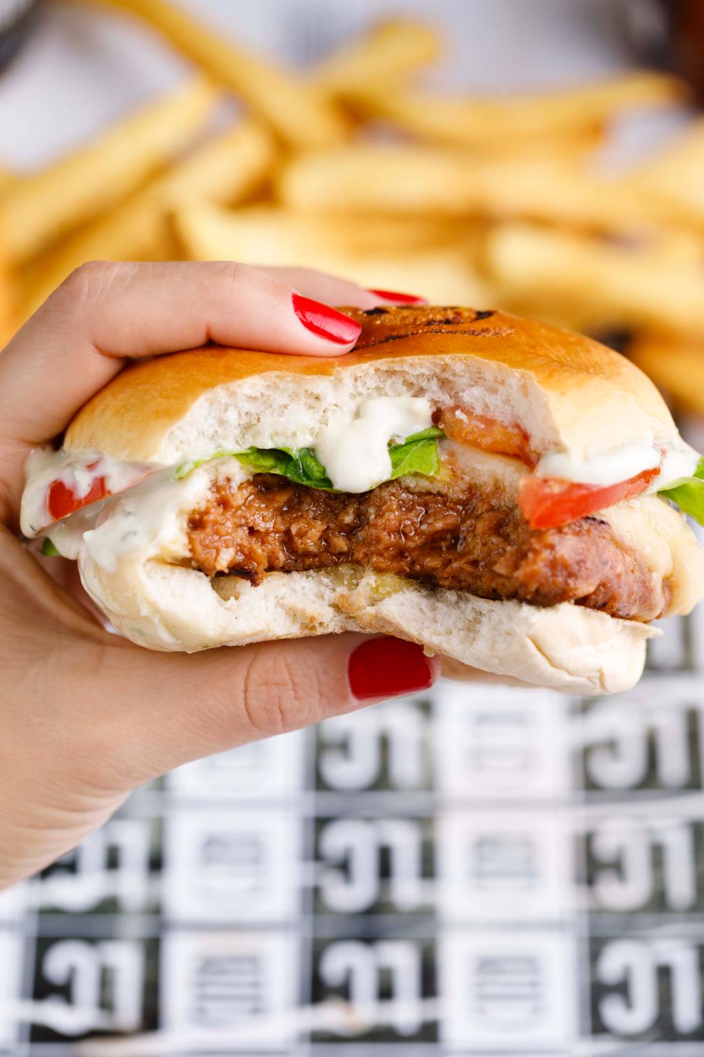 Testamos o Futuro, burger de planta com gosto de carne