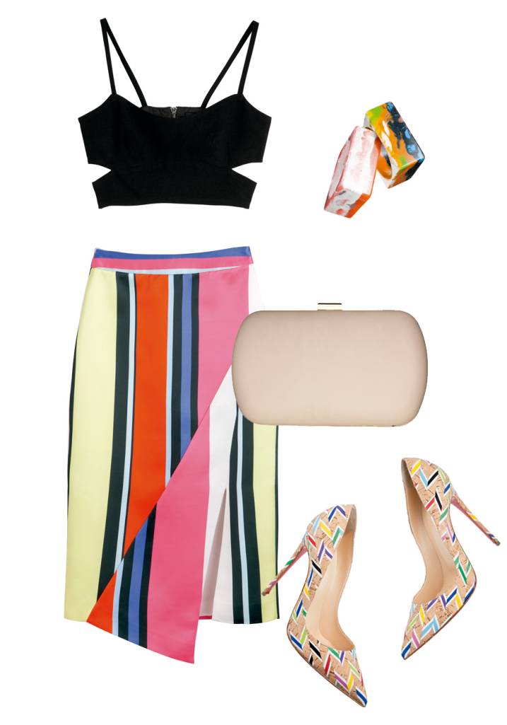 2 looks com estampa de listras 2 looks com estampa de listras