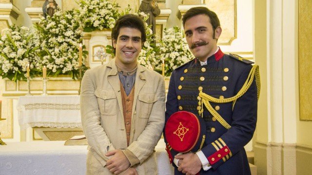 Luccino e Otávio em Orgulho e Paixão Luccino e Otávio na novela Orgulho e Paixçao