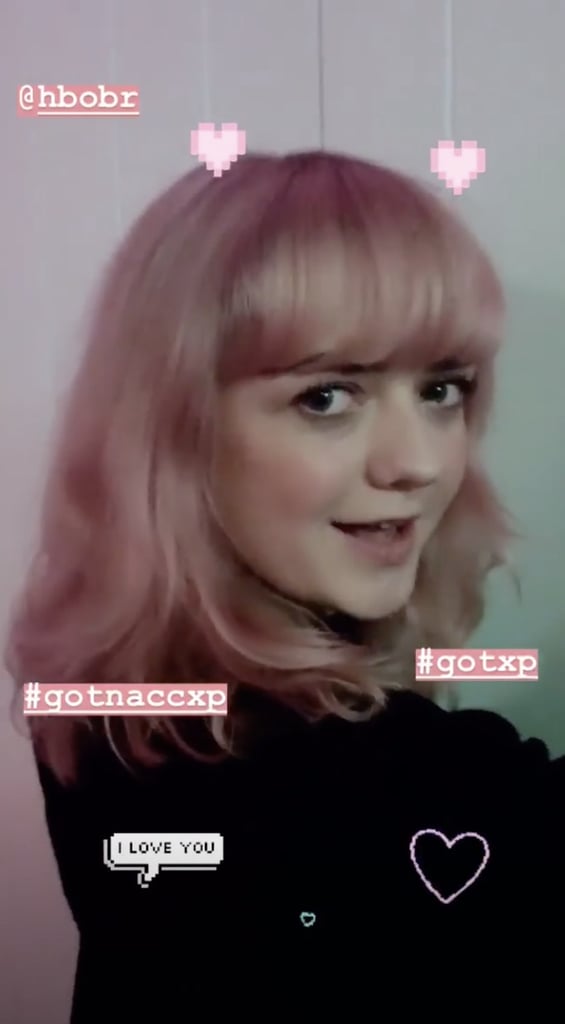 Maisie Williams cabelo rosa maisie-williams-pink-hair-1