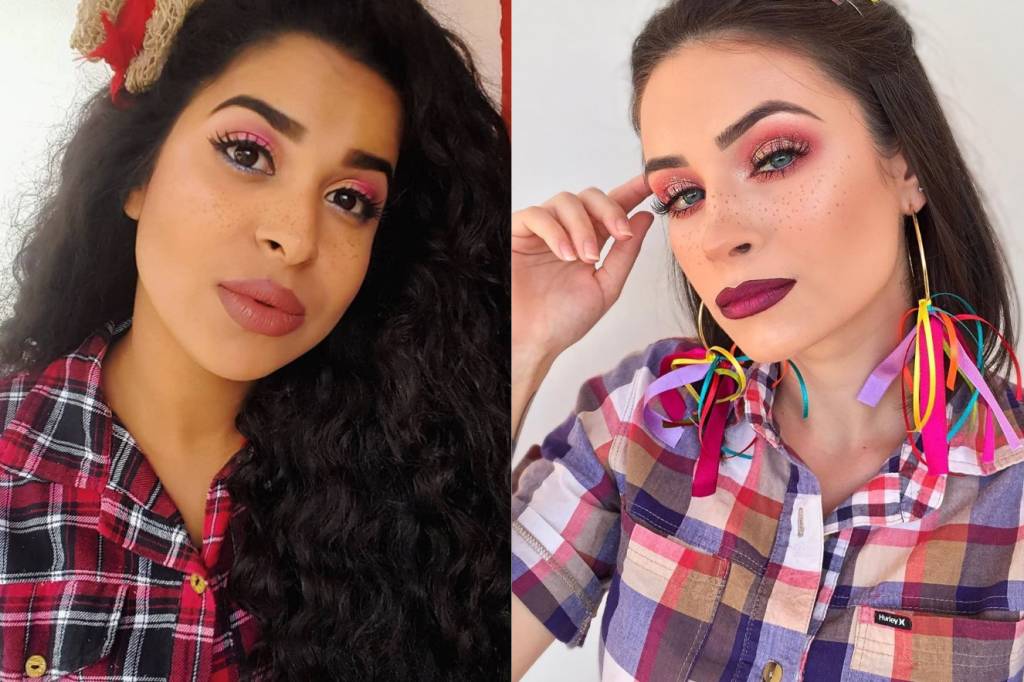 24 ótimas sugestões de maquiagens e penteados para as festas juninas