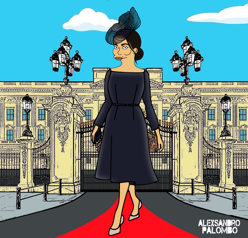 Meghan Markle – Os Simpsons meghan-markle-princess-william-queen-elizabeth-kate-middleton-lady-diana-feminist-feminism-royal-popart-contemporaryart-simpsonized-thesimpsons-lossimpsons-buckin