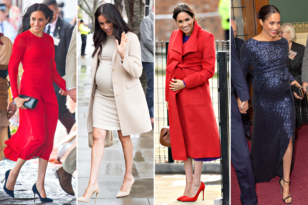 Grávida pode usar salto alto? Meghan Markle não abriu mão dos seus sapatos