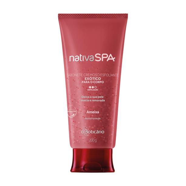 <strong>O Boticário</strong><span> Nativa SPA Sabonete Líquido Esfoliante para o Corpo Ameixa, 200g -</span><strong> R$ 30,90</strong>
