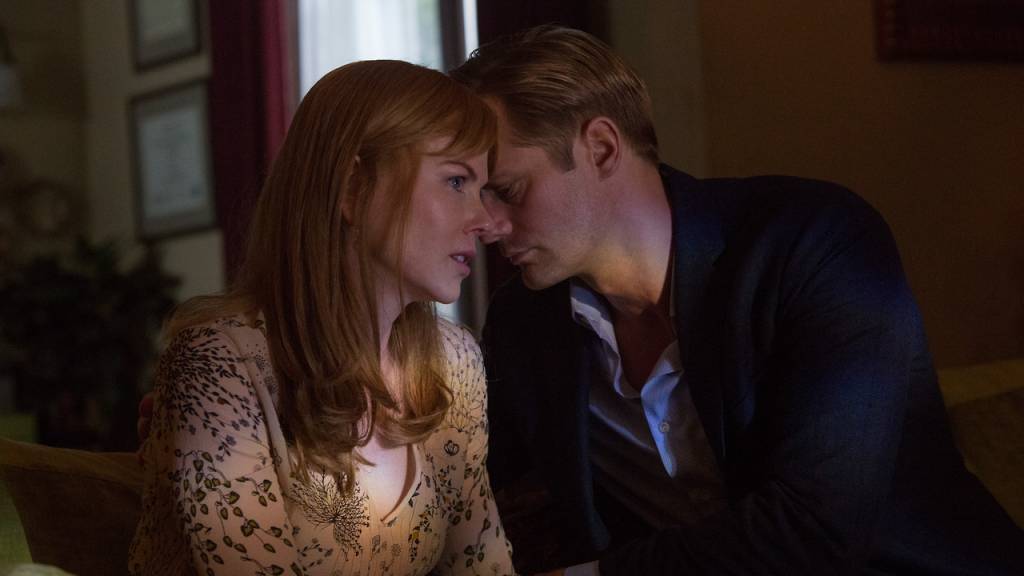 Nicole Kidman e Alexander Skarsgård, em “Big Little Lies”