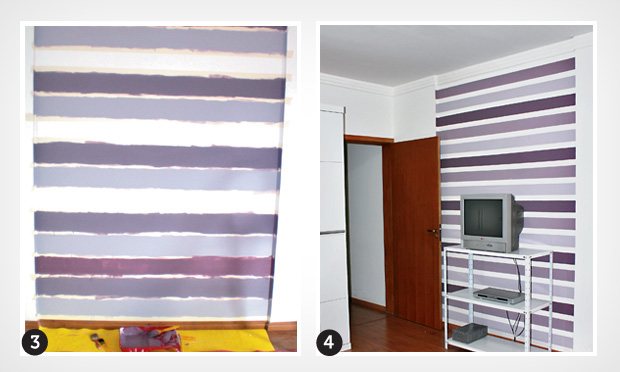 Passo a passo do efeito listrado na parede