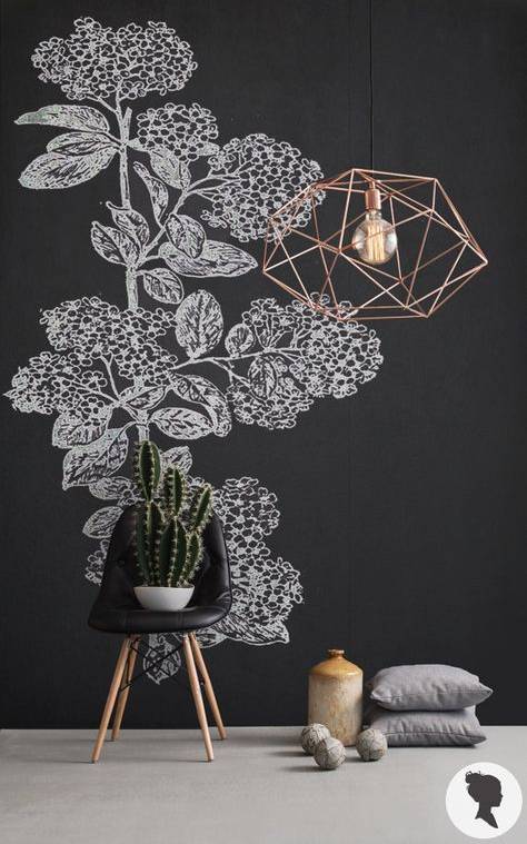 Paredes com arte em tinta lousa Paredes com arte em tinta lousa