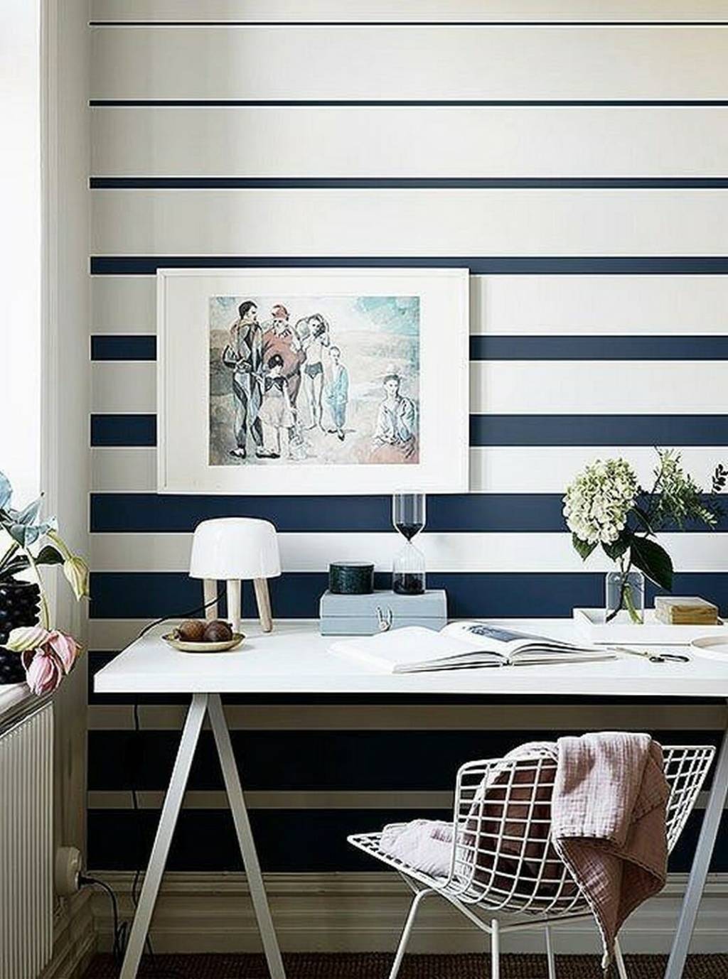 Pintura listrada na parede Pintura listrada na parede