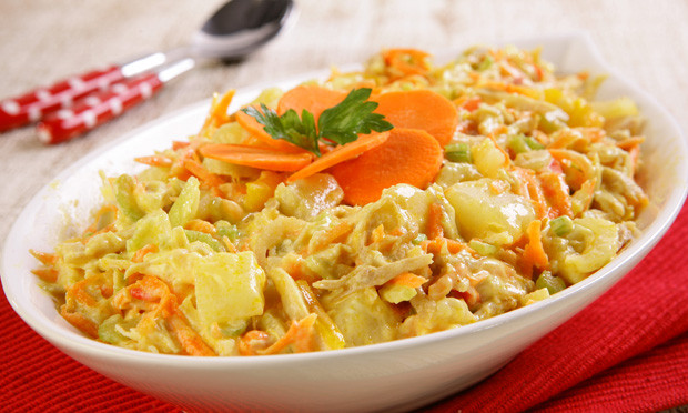 Receita de salpicão de frango para o Natal