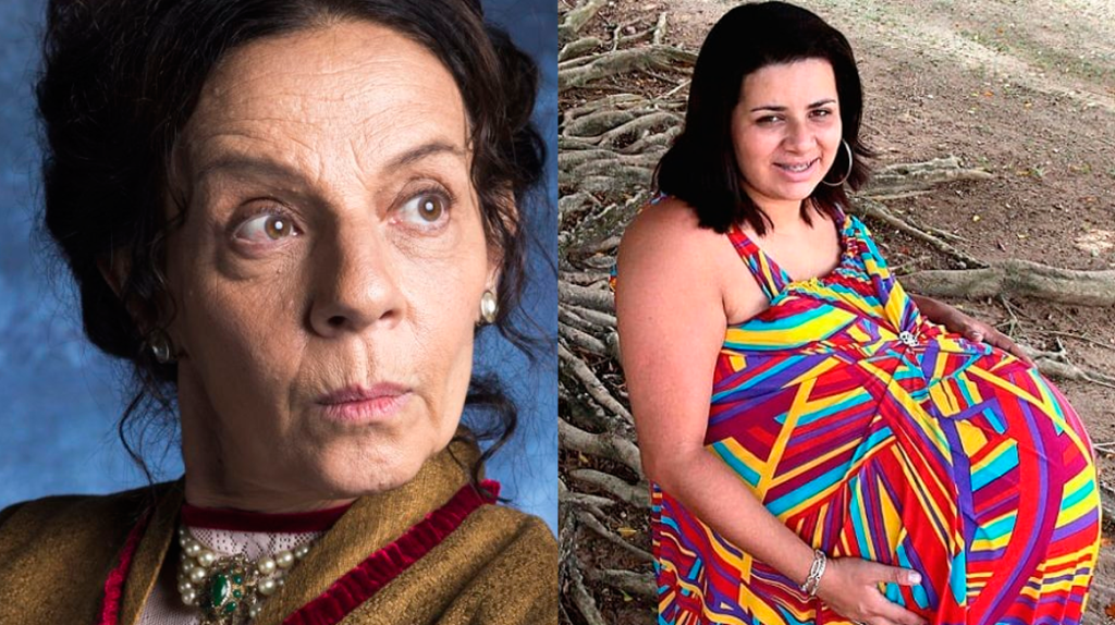 Agustina imita a grávida de Taubaté em ‘O Tempo Não Para’