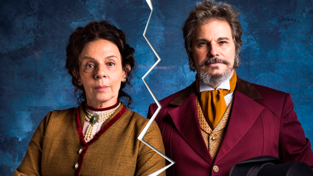 Agustina flagra Dom Sabino beijando Carmen em ‘O Tempo Não Para’