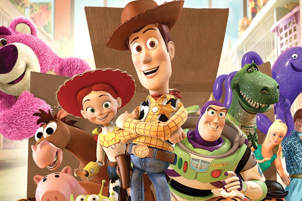 Toy Story-amizades A amizade entre o aventureiro intergaláctico e o xerife cowboy é um elemento de amor no filme