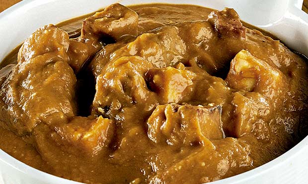 Alcatra com molho de feijão