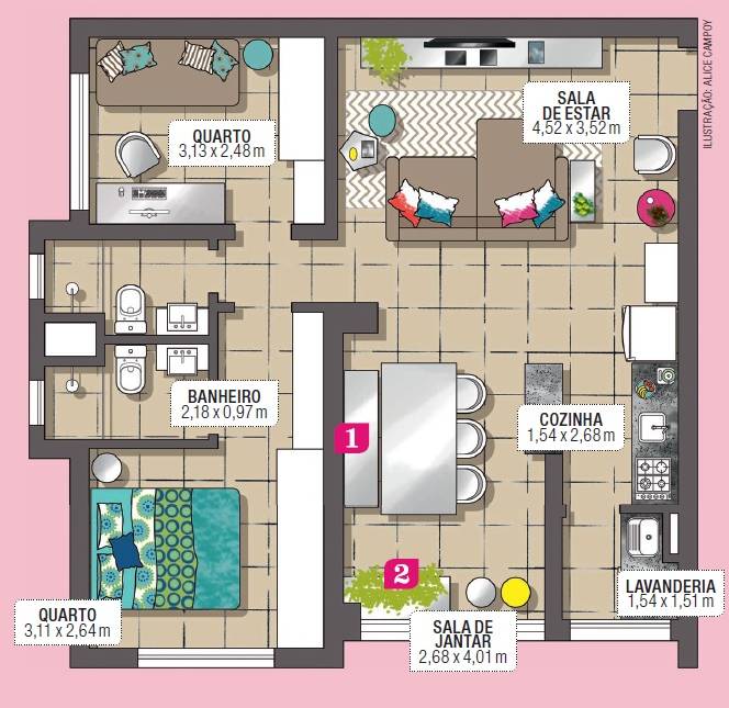 ape-de-65-m-com-decoracao-descolada-layout ape-de-65-m-com-decoracao-descolada-layout