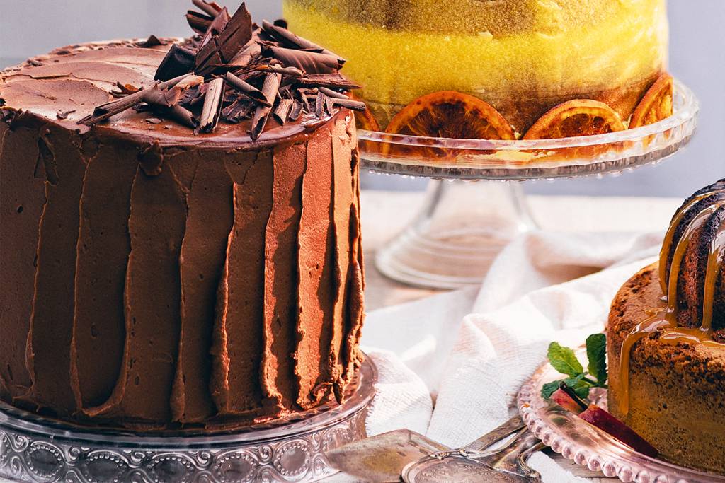 Bolo de chocolate meio amargo irresistível