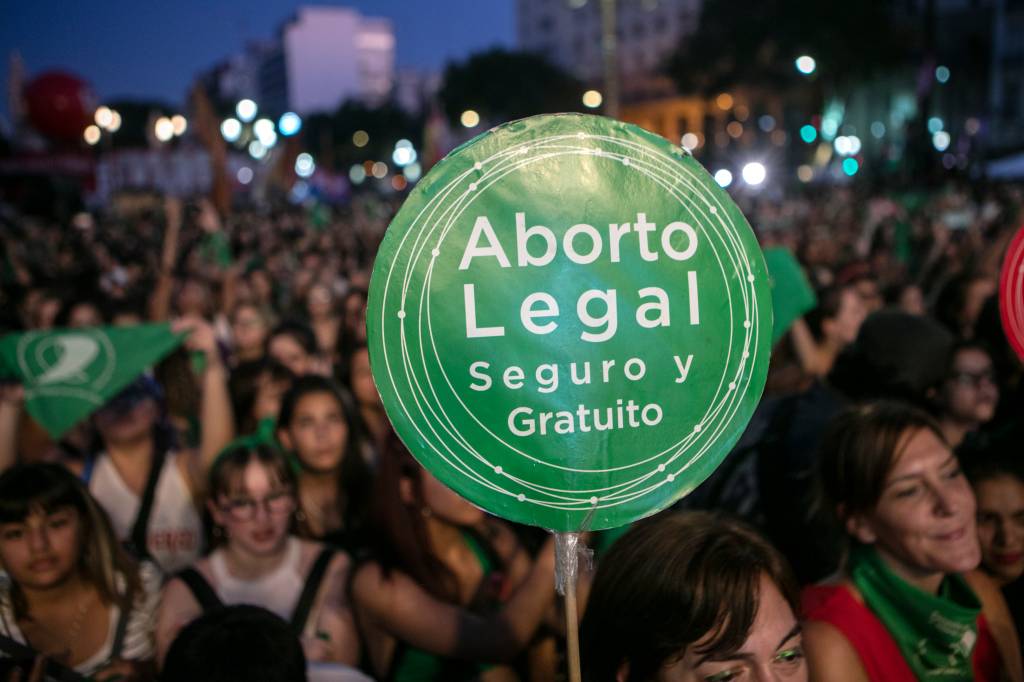 Protesto aborto Argentina legalização do aborto