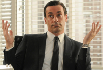 Don Draper, da série Mad Men: infidelidade como estilo de vida.