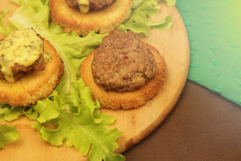 Mini hambúrguer de alcatra