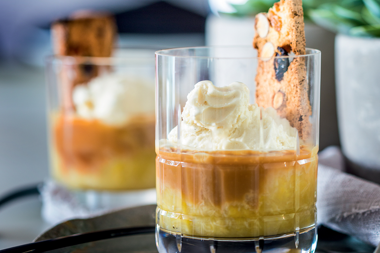 doce de leite com banana biscotti