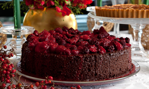 Bolo de chocolate trufado