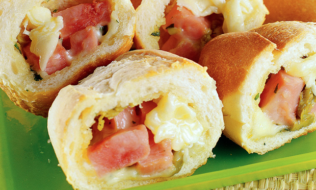 receita-pao-recheado pão recheado
