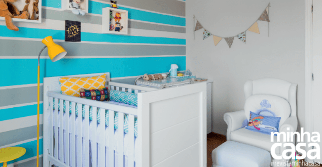 Uma combinação de tons alegres foi escolhida para decorar o dormitório de Leonardo, primeiro filho do securitário Leandro e de Cristiane, autora do blog A Melhor Casa do Mundo. “Queria um projeto descolado e duradouro, que combinasse com o nosso perfil”, diz a mamãe. Uma combinação de tons alegres foi escolhida para decorar o dormitório de Leonardo, primeiro filho do securitário Leandro e de Cristiane, autora do blog A Melhor Casa do Mundo. “Queria um projeto descolado e duradouro, que combinasse com o nosso perfil”, diz a mamãe.