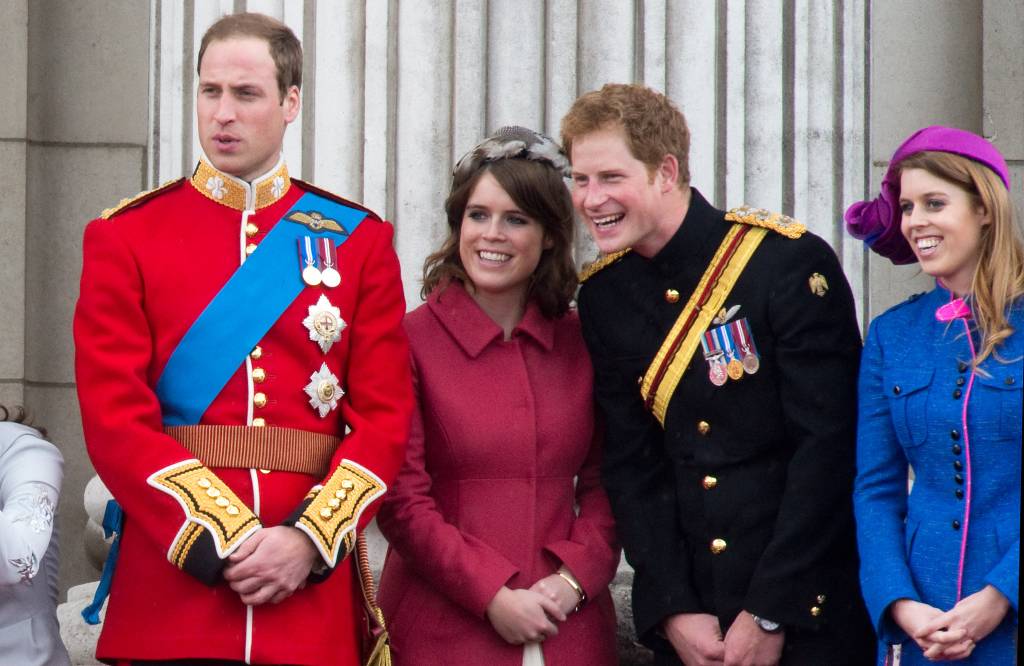 William, Harry, Beatrice e Eugenie