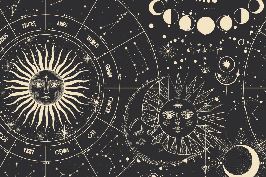 Ilustração astrologia