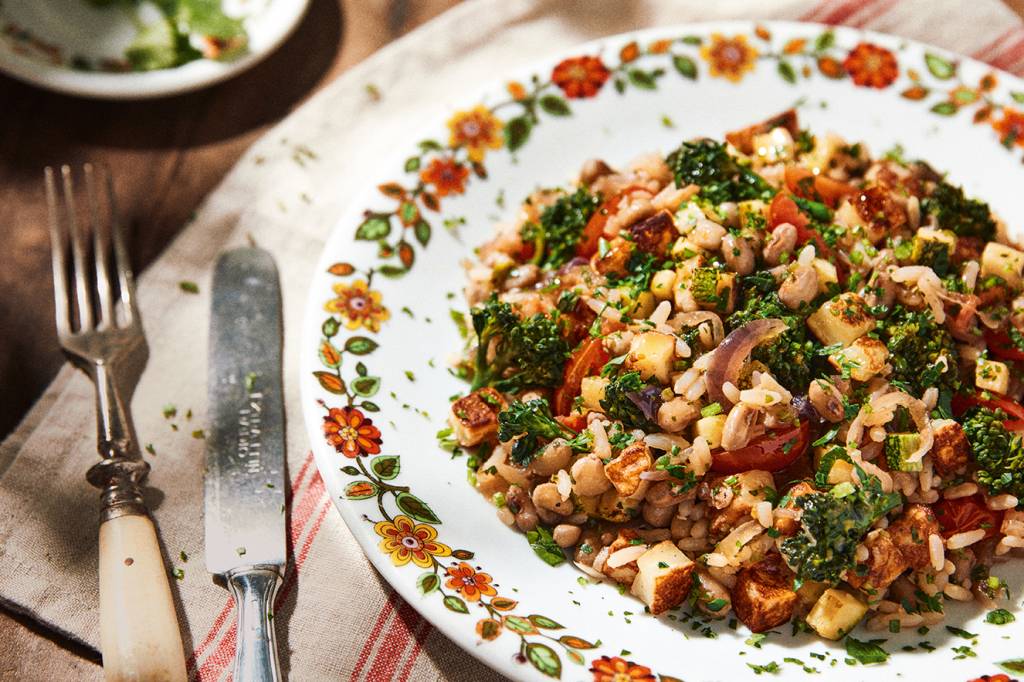 Baião de dois vegetariano