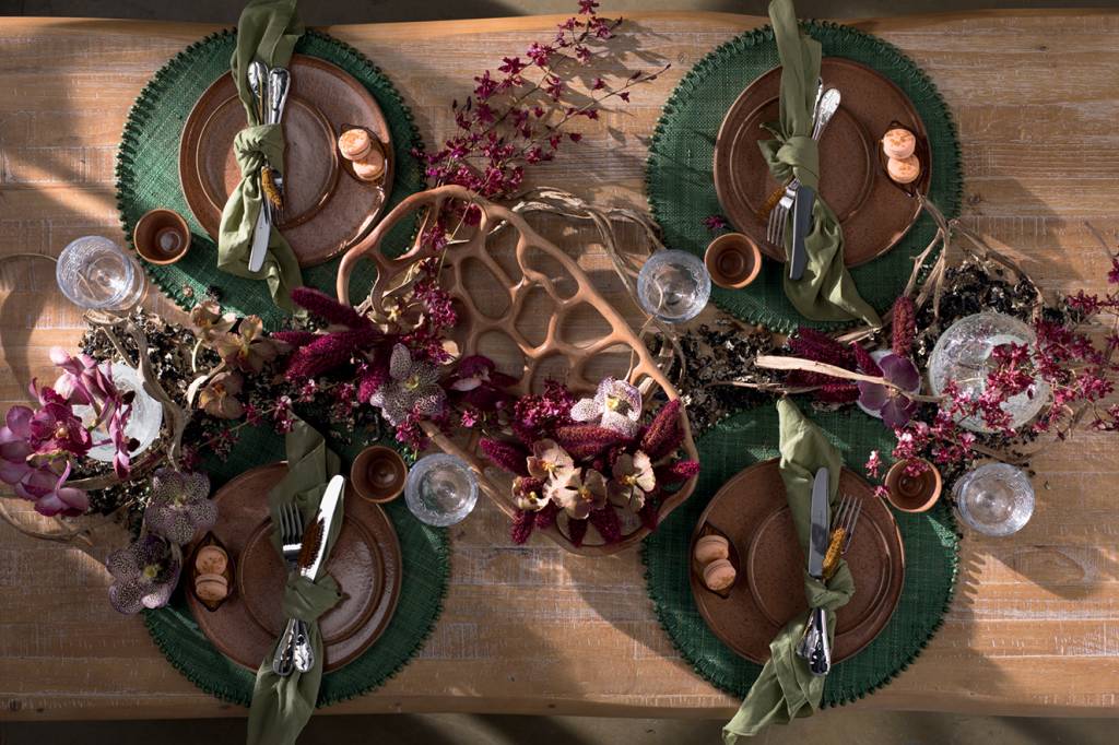 Decoração mesa para o final do ano Decoração mesa para o final do ano