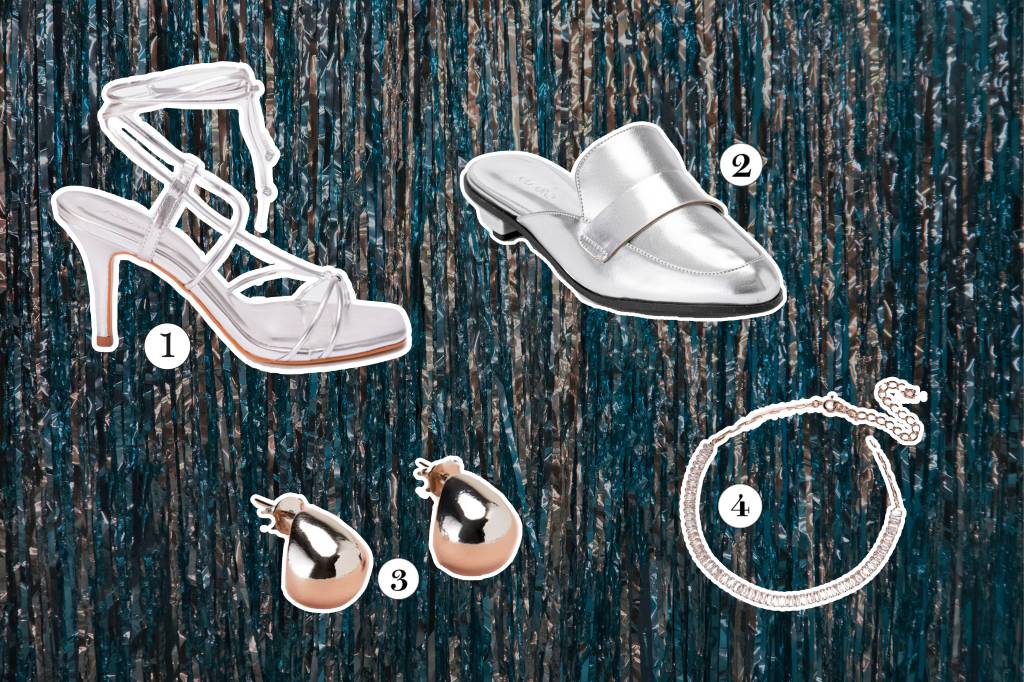 Vitrine Looks Ano Novo Sapatos e acessórios para o Ano Novo