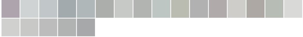 Paleta de cores: cinza