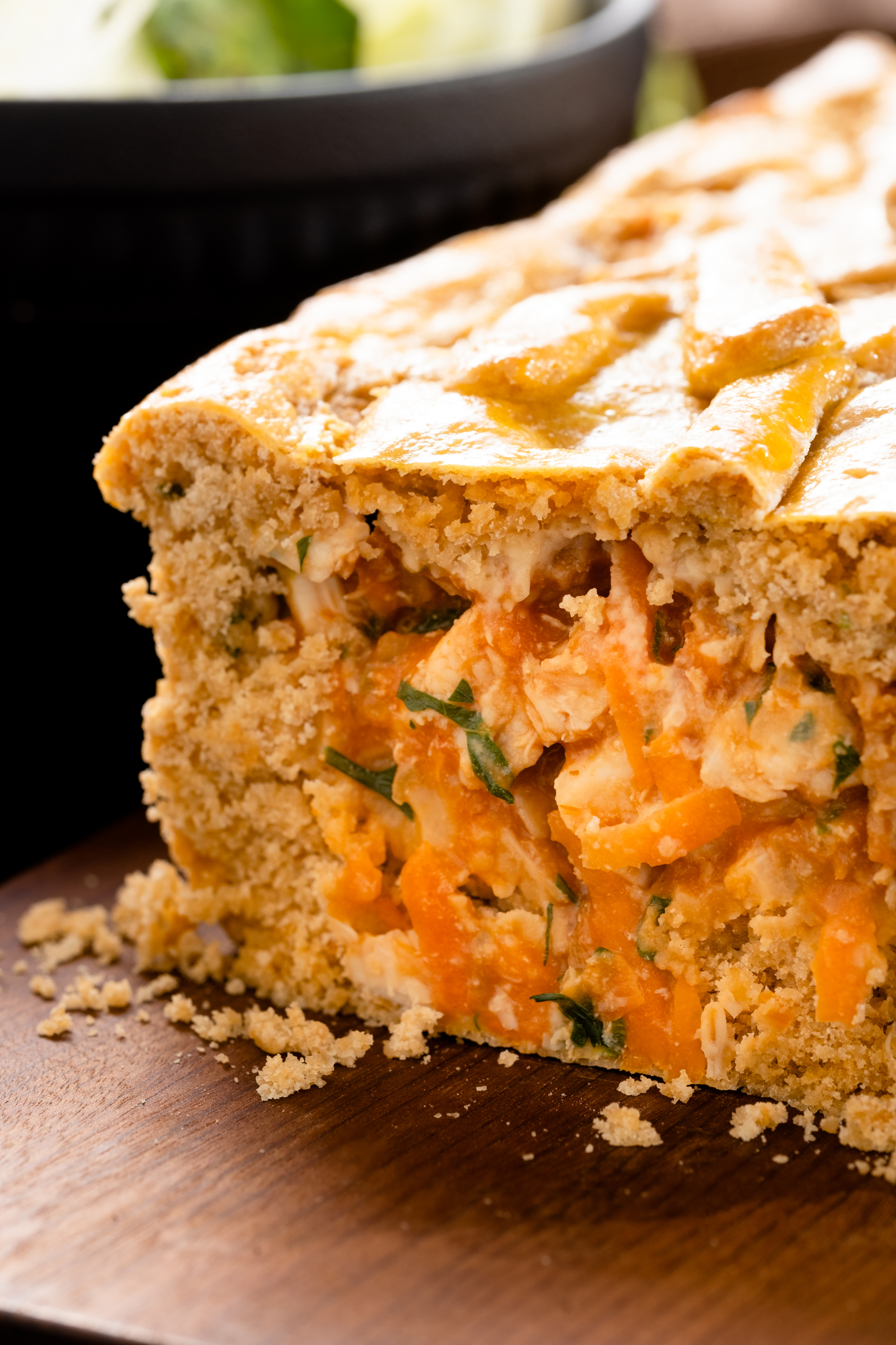 Empadão de frango funcional