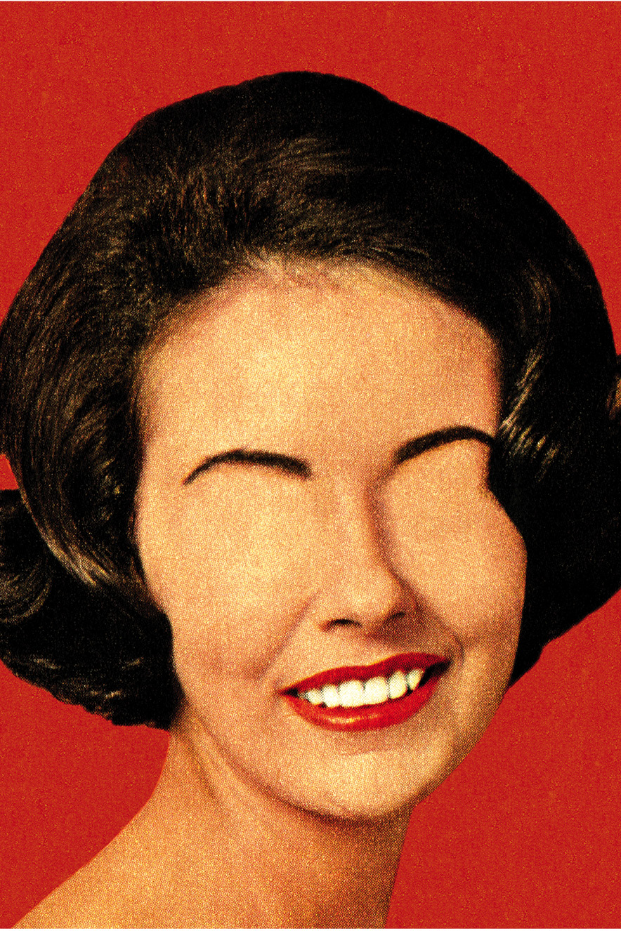 LINKEDIN5 ilustração retrô de mulher sem olhos